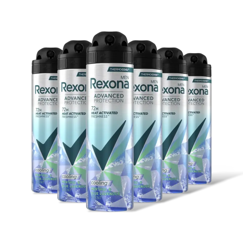 Rexona Men cooling menthol & lavender 6-pack