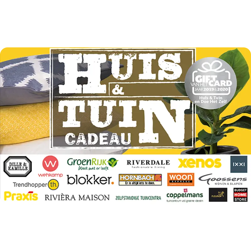 Huis & tuin cadeau e-gift 5 euro