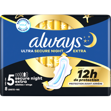Always Ultra  Maandverbanden Secure Night Extra (maat 5)