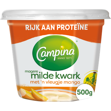 Campina Magere Milde Kwark met 'n Vleugje Mango 500 g