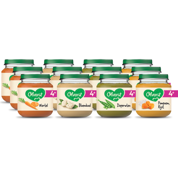 Olvarit 4+ Maanden Variatiemenu Maaltijd 12 x 125g