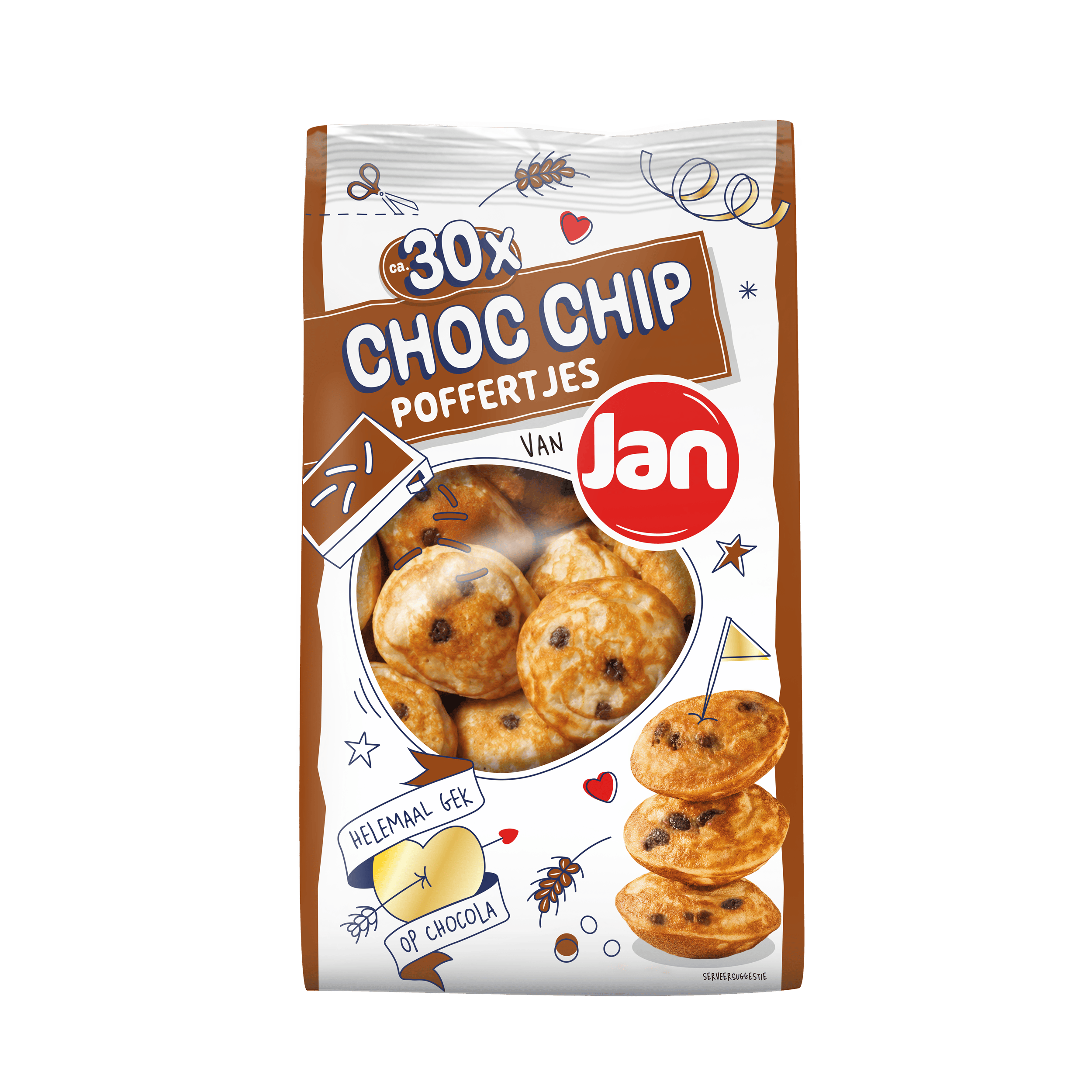 Jan Choc chip poffertjes