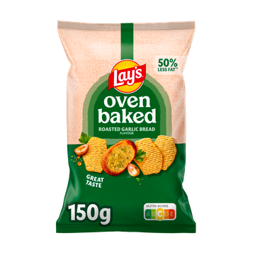 Lay's Oven Baked Garlic Bread Chips 150 gr