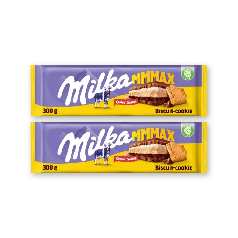 Milka Mmmax choco-swing biscuit 2-pack