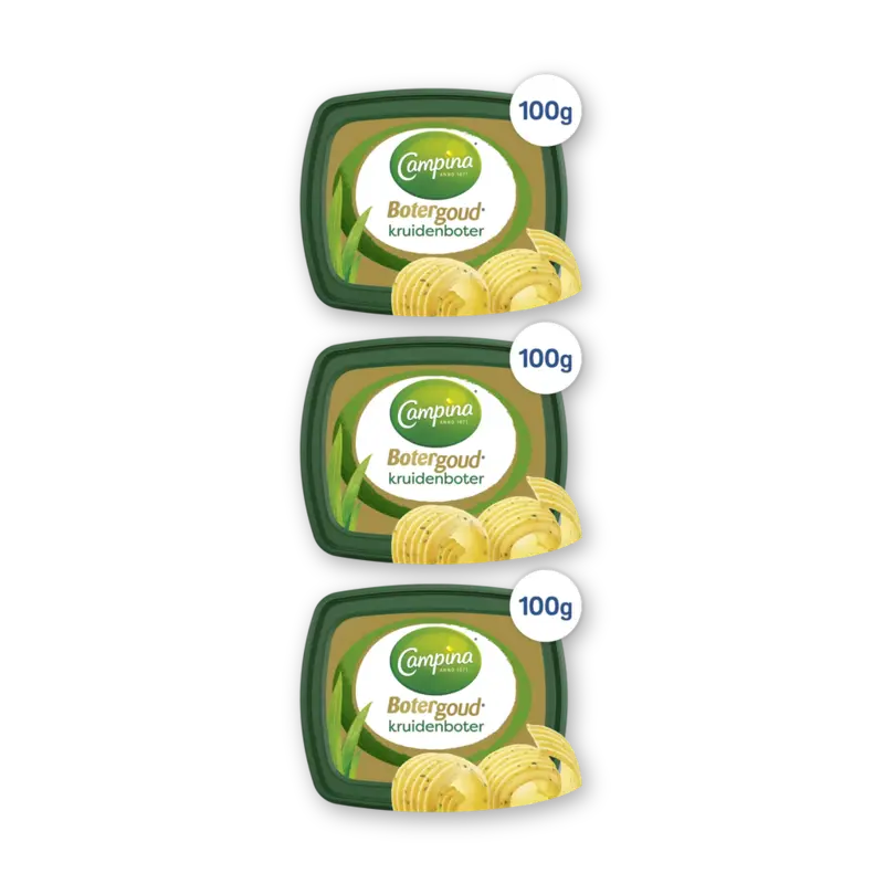 Campina Botergoud kruidenboter 3-pack