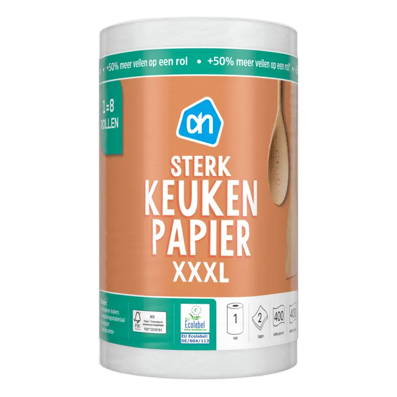 AH Keukenpapier sterk XXXL 1=8 rollen