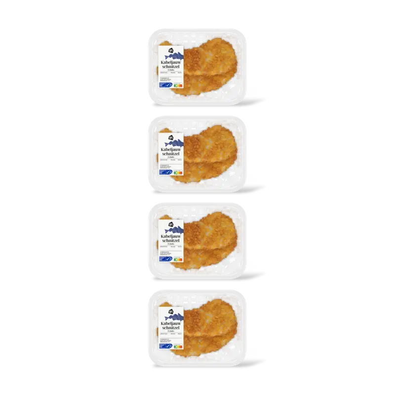 AH Kabeljauwschnitzel 2 stuks 4-pack