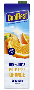 Coolbest 100% Juice Pulp Free Orange