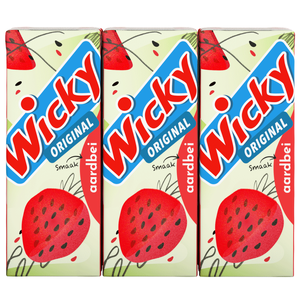 Wicky Aardbei 6x200ml