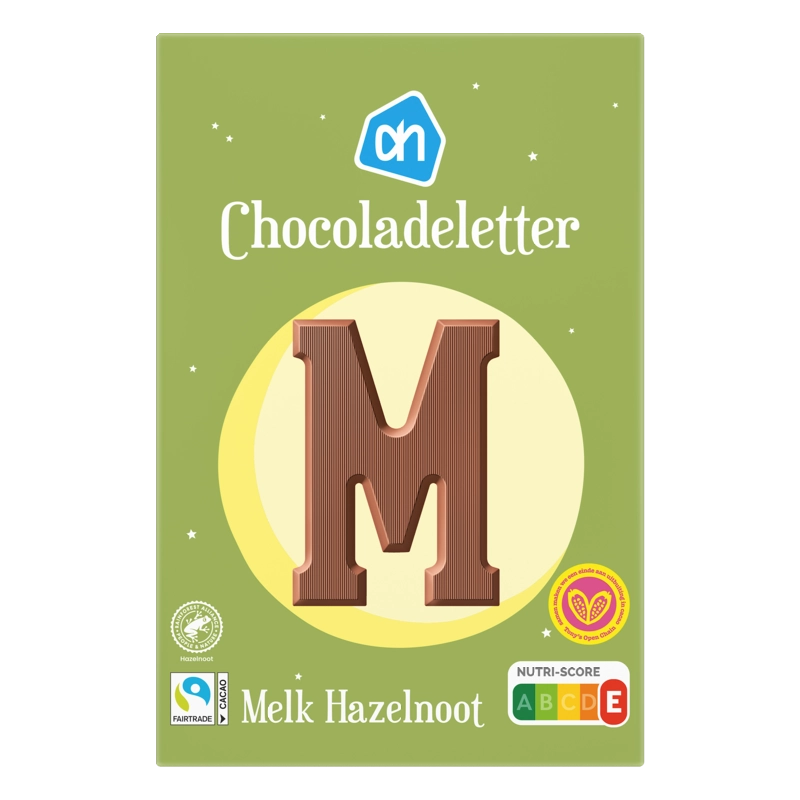 AH Chocoladeletter melk hazelnoot