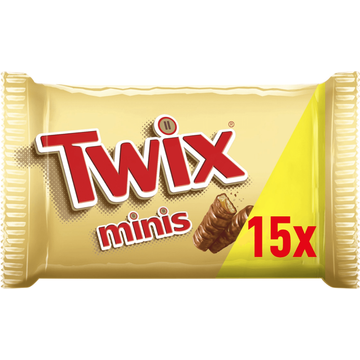 Twix Minis chocolade karamel koek repen uitdeelzak 333g