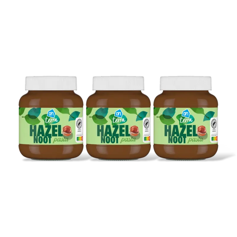 AH Terra Plantaardig hazelnootpasta 3-pack