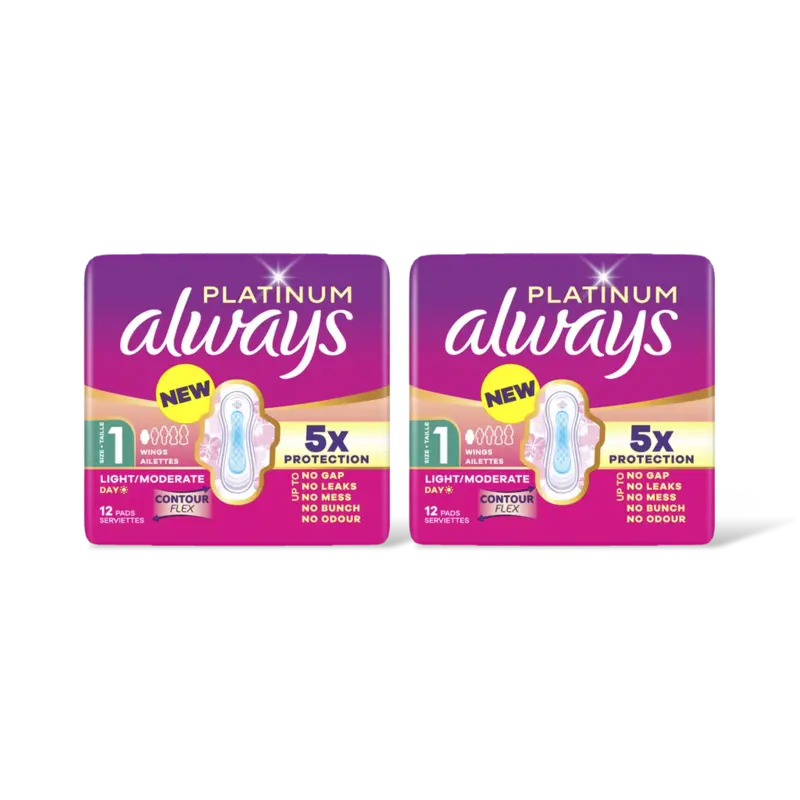 Always Platinum normal maandverband 2-pack