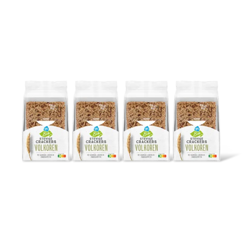 AH Biologisch Stevige crackers volkoren 4-pack