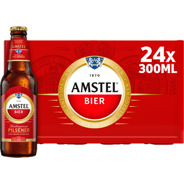 Amstel Pilsener Bier Fles Krat 24 x 300ml