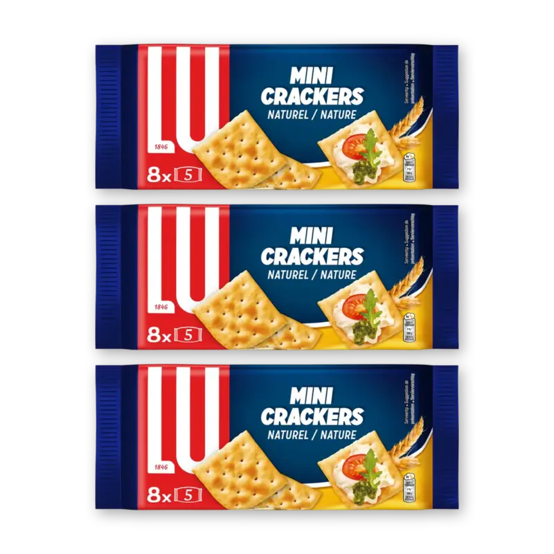 LU Mini crackers naturel 3-pack