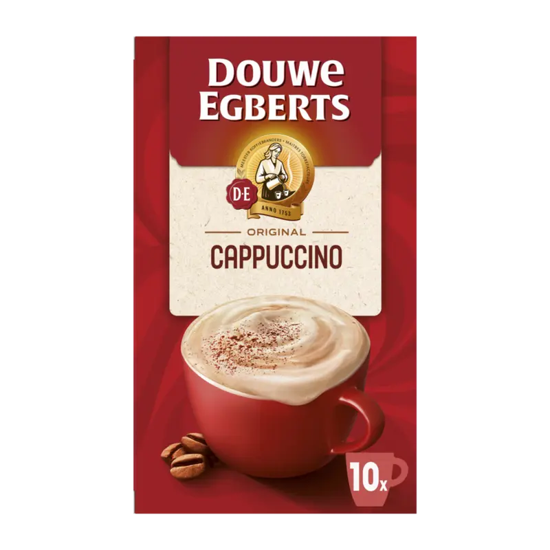 Douwe Egberts Verwenkoffie cappuccino oploskoffie