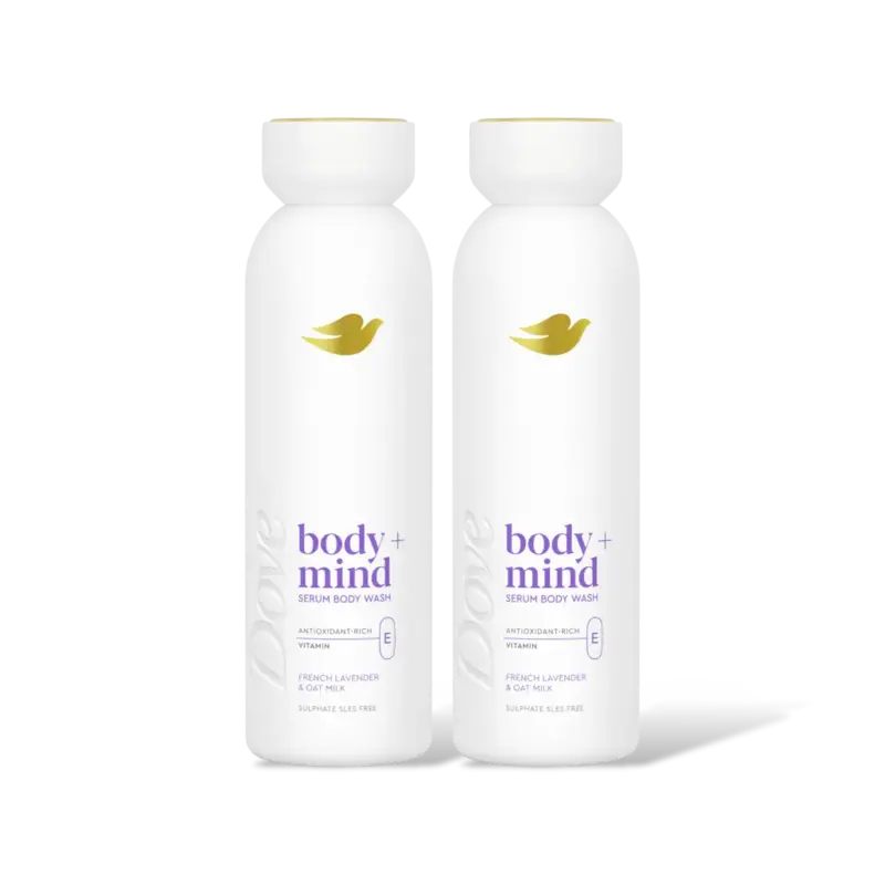 Dove Body+mind lavender & oat milk 2-pack
