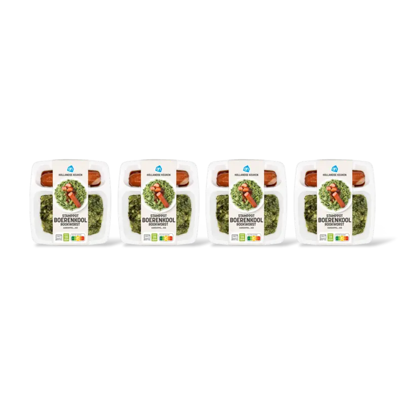 AH Hollands stamppot boerenkl rookworst 4pk