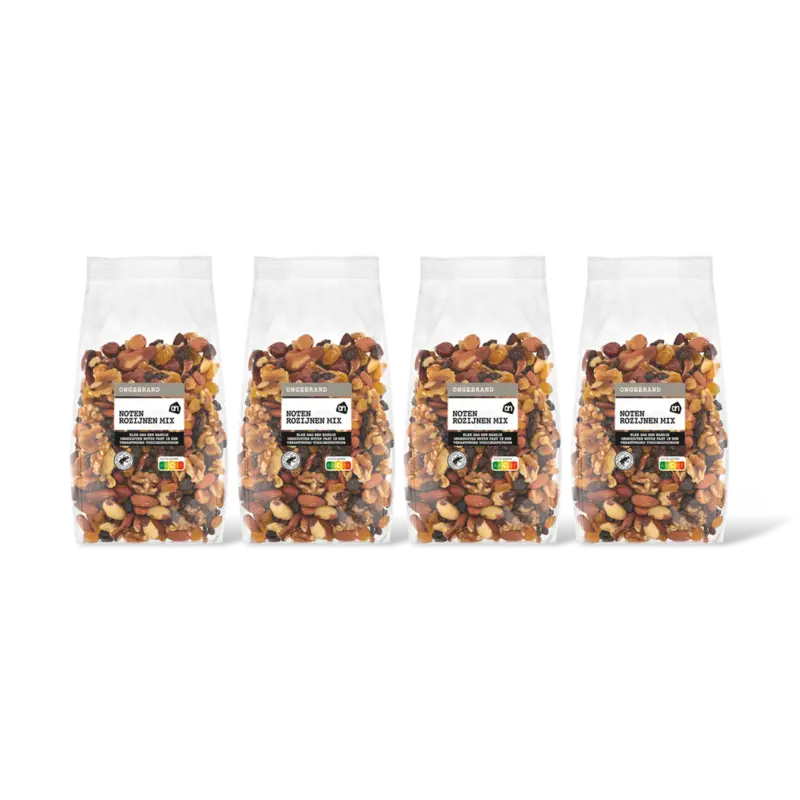 AH Noten rozijnen mix ongebrand 4-pack