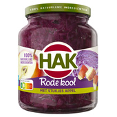 Hak Rode Kool Met Appel