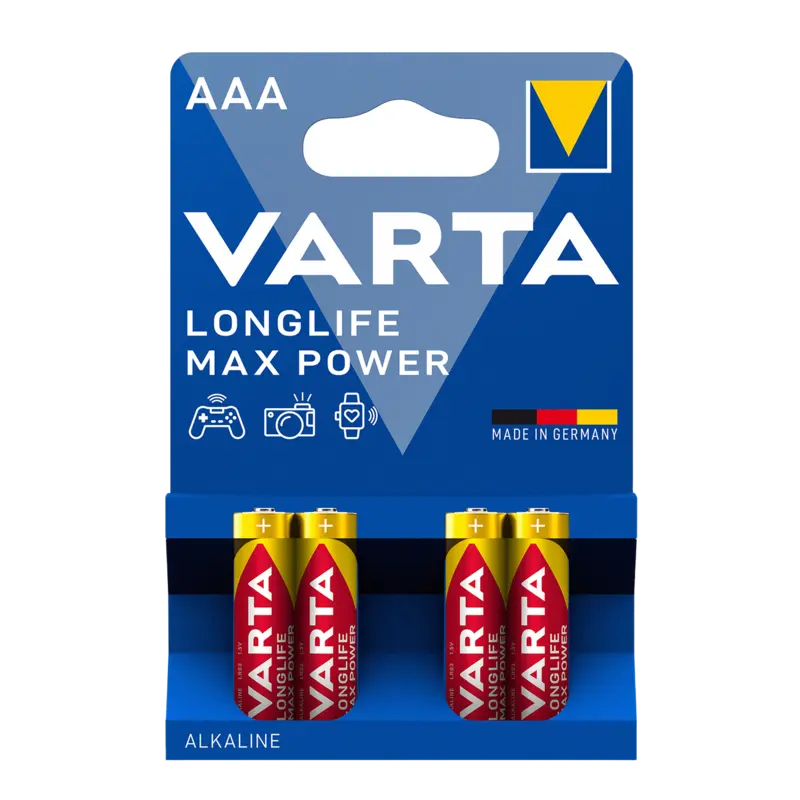 Varta Longlife max power AAA alkaline batterij