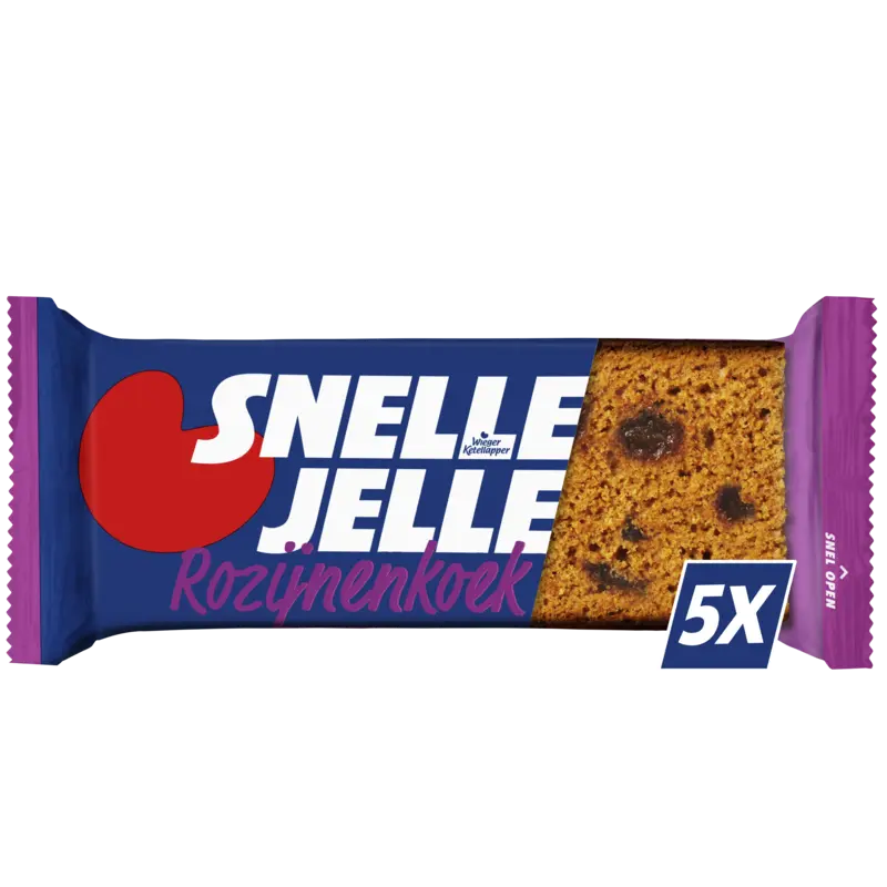 Snelle Jelle Kruidkoek rozijn 5-pack