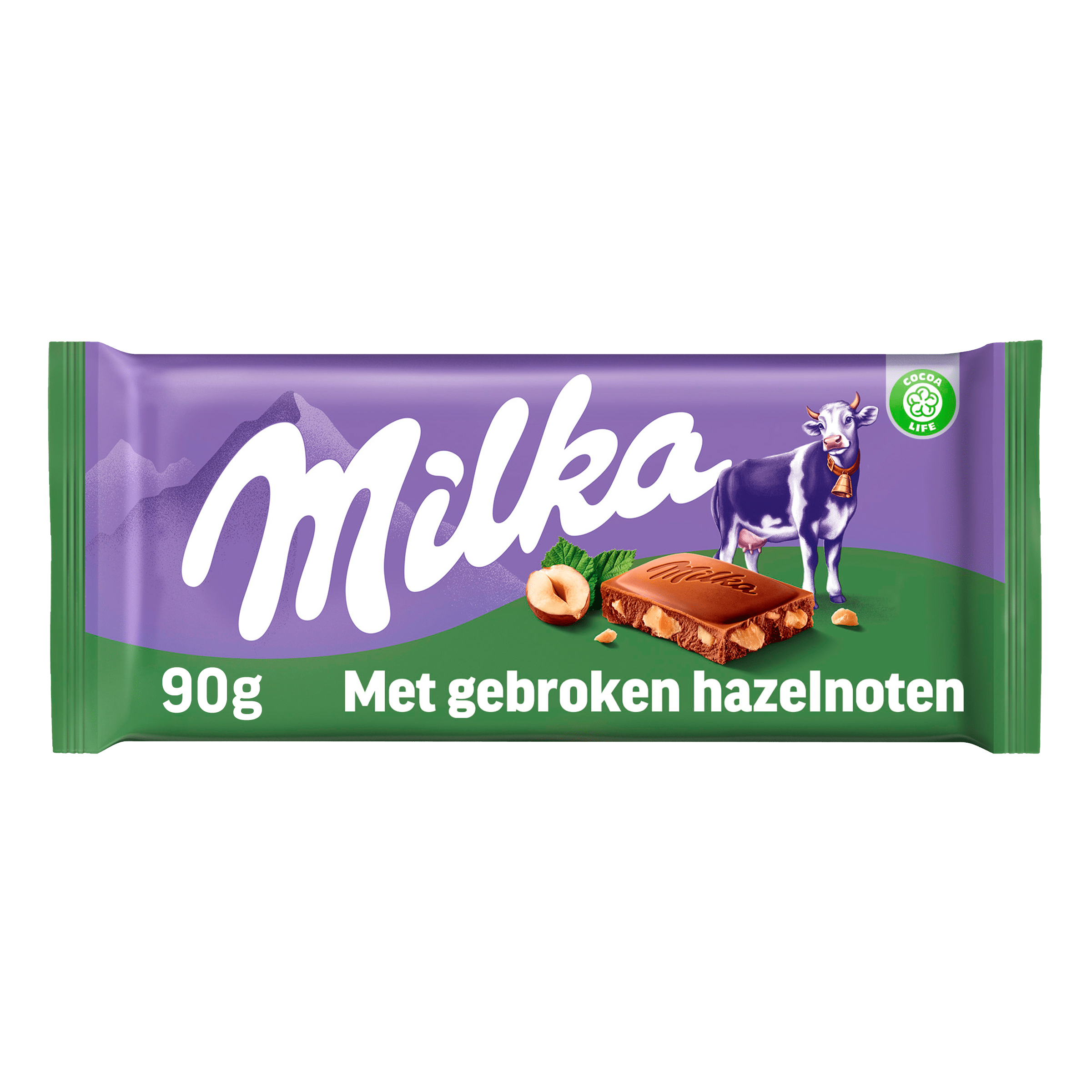 Milka Chocoladereep Gebroken Hazelnoten