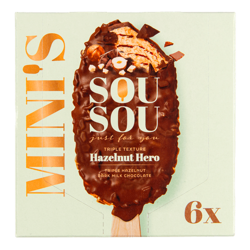 Sou Sou Hazelnut hero mini 6 st.