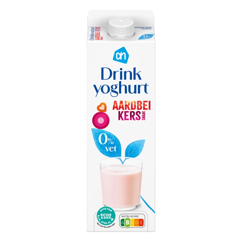 AH Drinkyoghurt aardbei kerssmaak