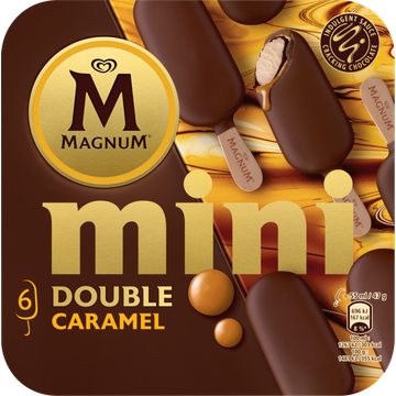 Magnum Mini IJs Double Caramel 6 stuks 6 x 55ml