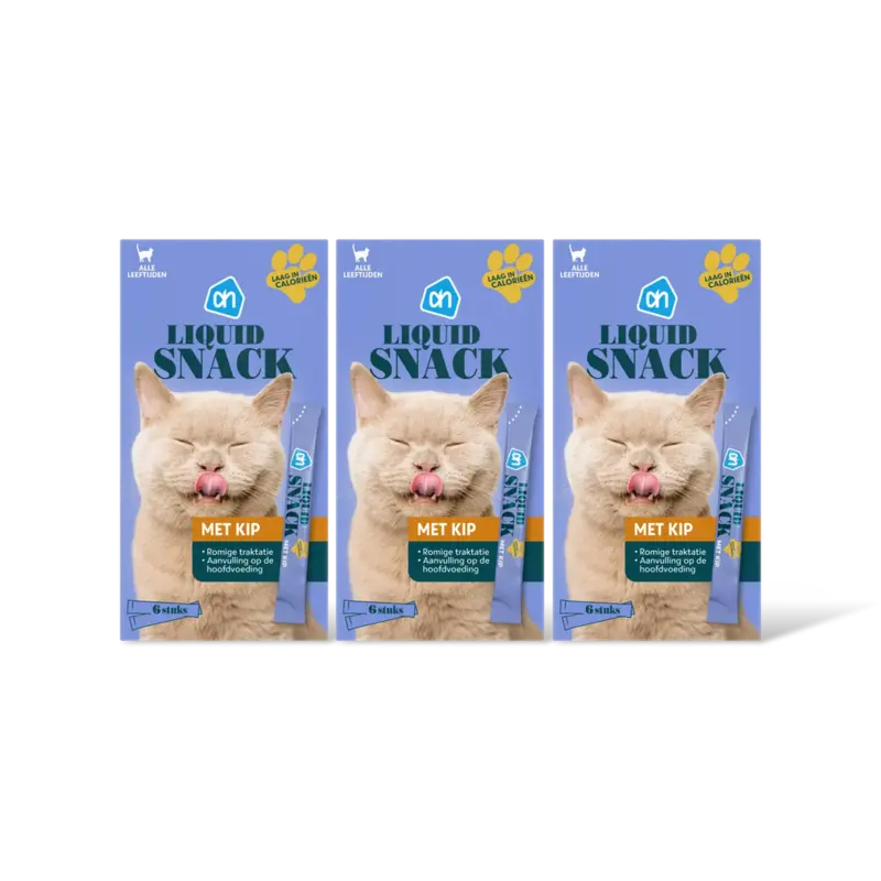 AH Liquid snack met kip 3-pack