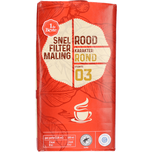 1 de Beste Filterkoffie roodmerk