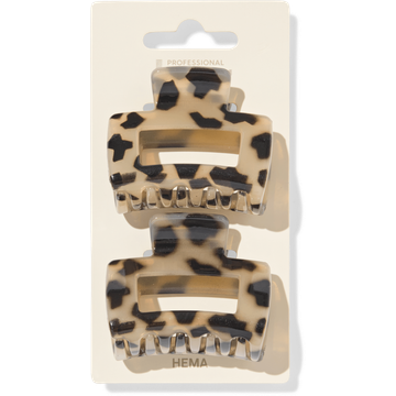 HEMA Vierkante Haarklem Medium 2 Stuks
