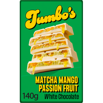 Jumbo's Chocoladereep Wit Matcha Mango Passion Fruit 150 g