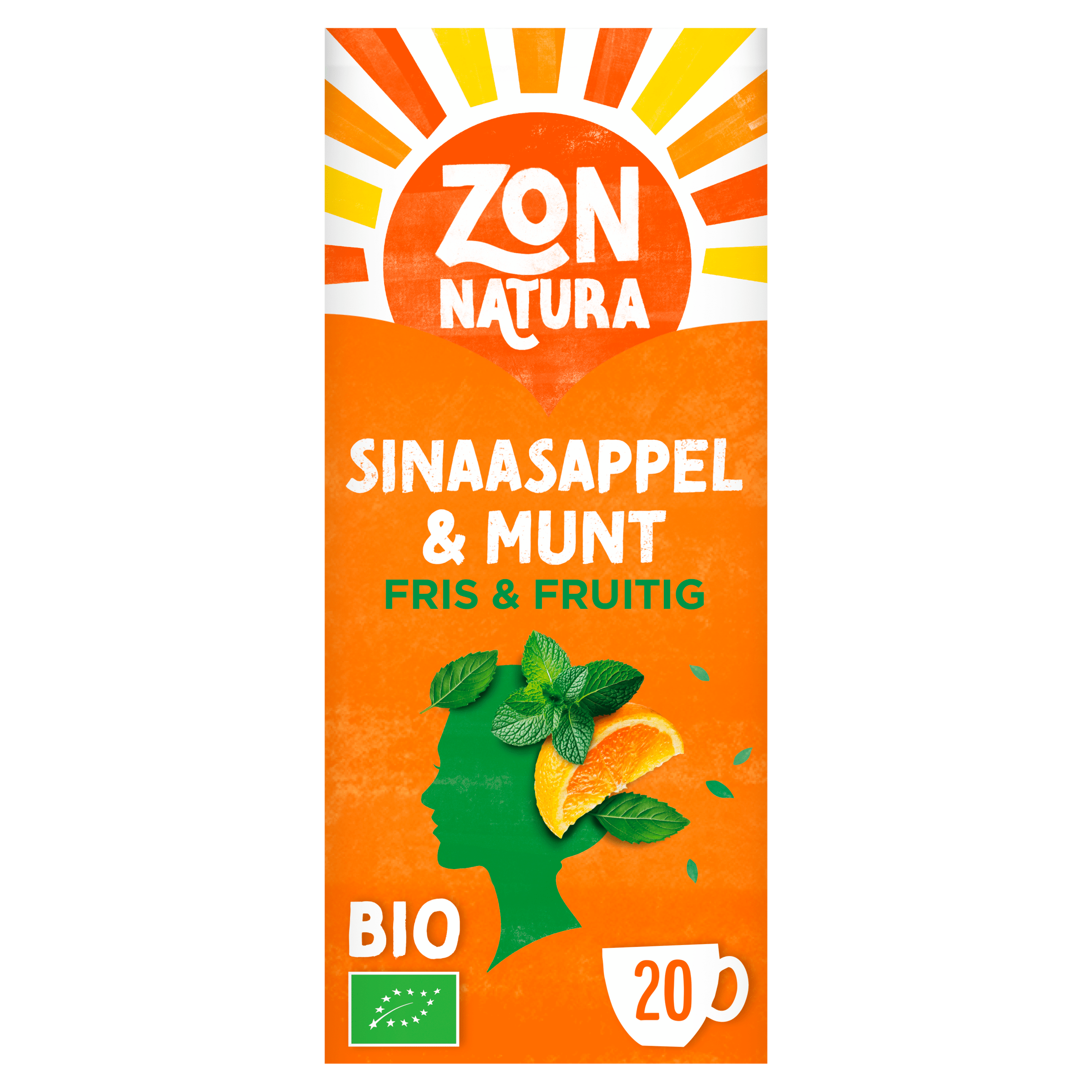 Zonnatura Thee Sinaasappel & Munt Fris & Fruitig