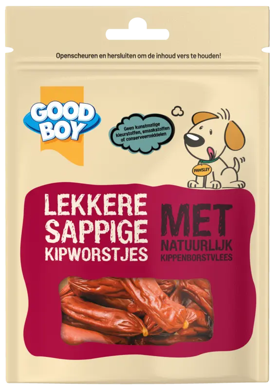 Good boy Lekkere sappige kipworstjes