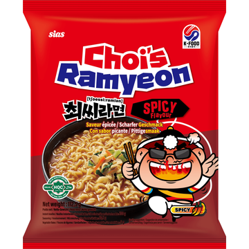 Choi's Ramyeon Instant Tarwenoedels Pittig