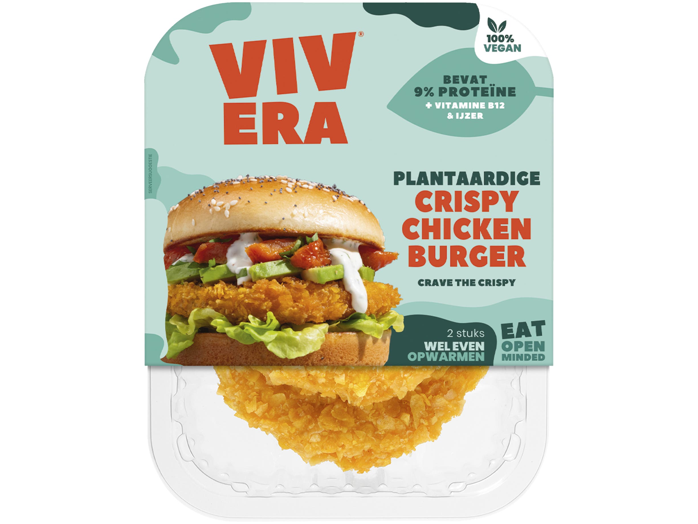 Crispy chicken burger
