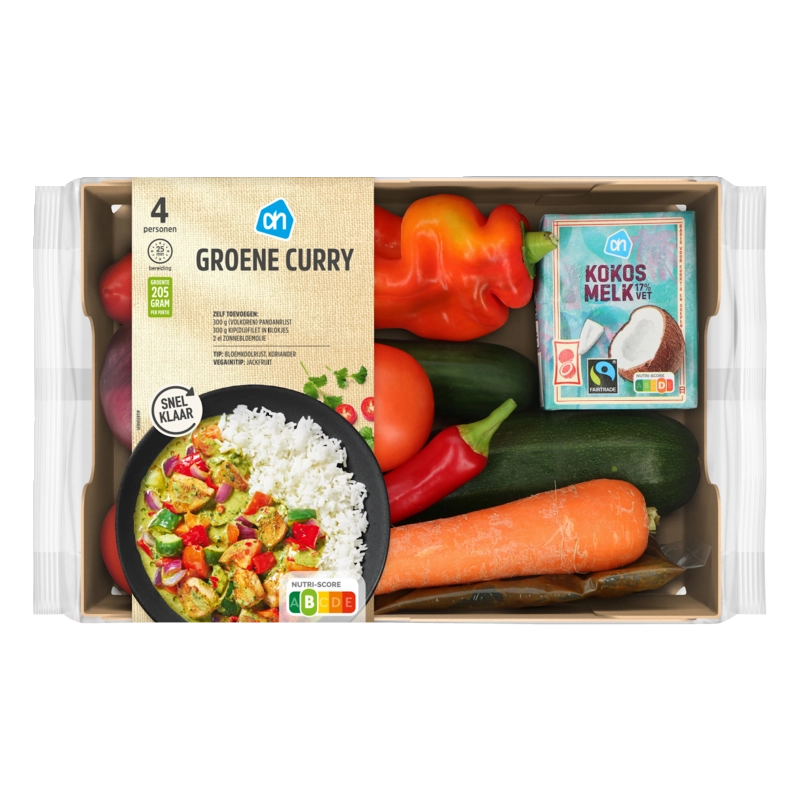 AH Groene curry verspakket