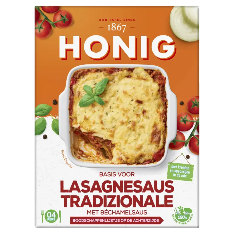 Honig Basis voor lasagnesaus tradizionale