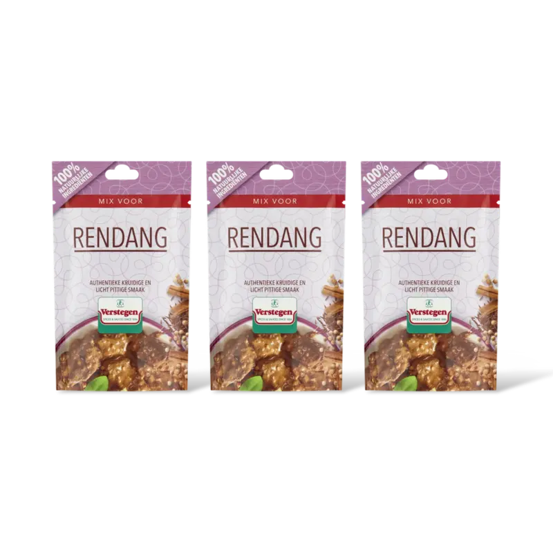 Verstegen Kruidenmix voor rendang 3-pack