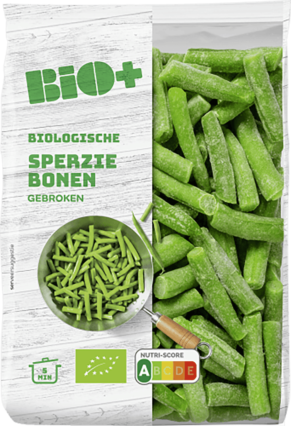 BIO+ Sperziebonen gebroken