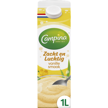 Campina Zacht en Luchtig Vanille Smaak 1 L