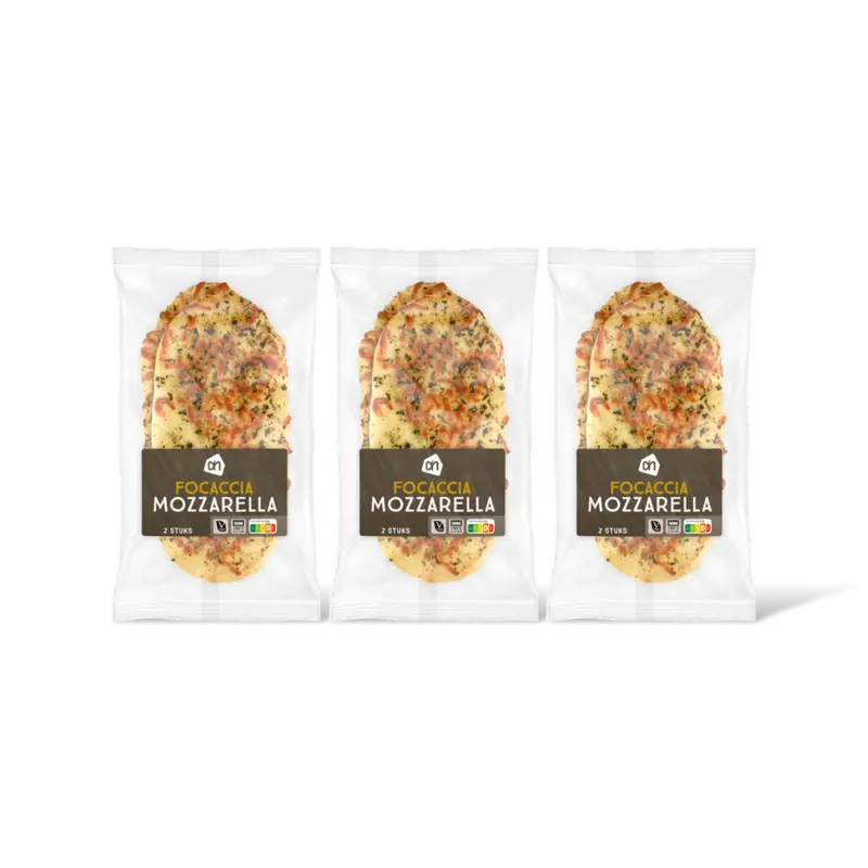 AH Focaccia mozzarella 3-pack