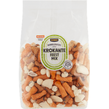 Jumbo Borrelzoutjes Krokante Feestmix 225 g