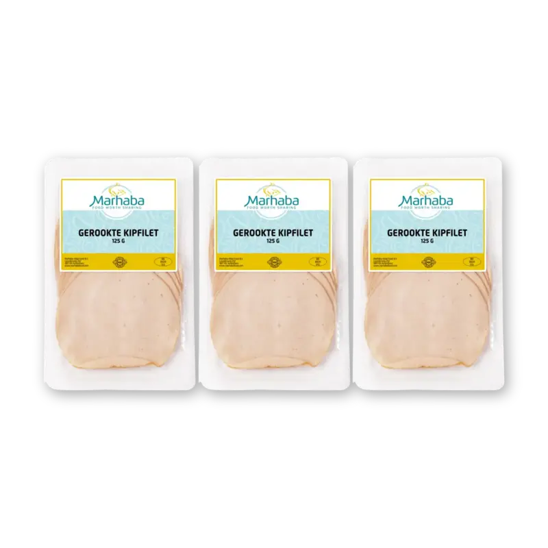 Marhaba Gerookte kipfilet 3-pack