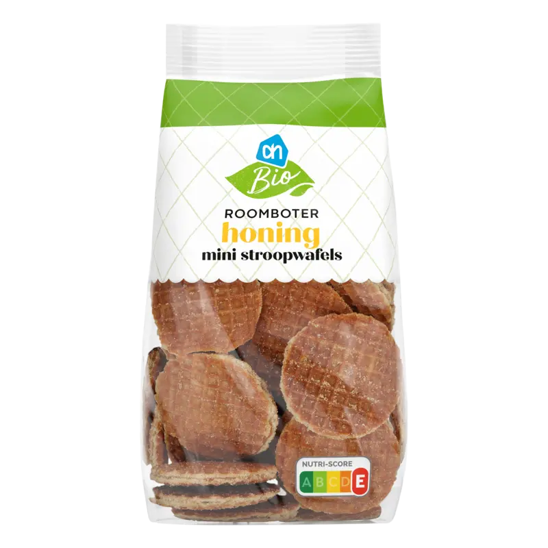 AH Biologisch Roomboter honing mini stroopwafels