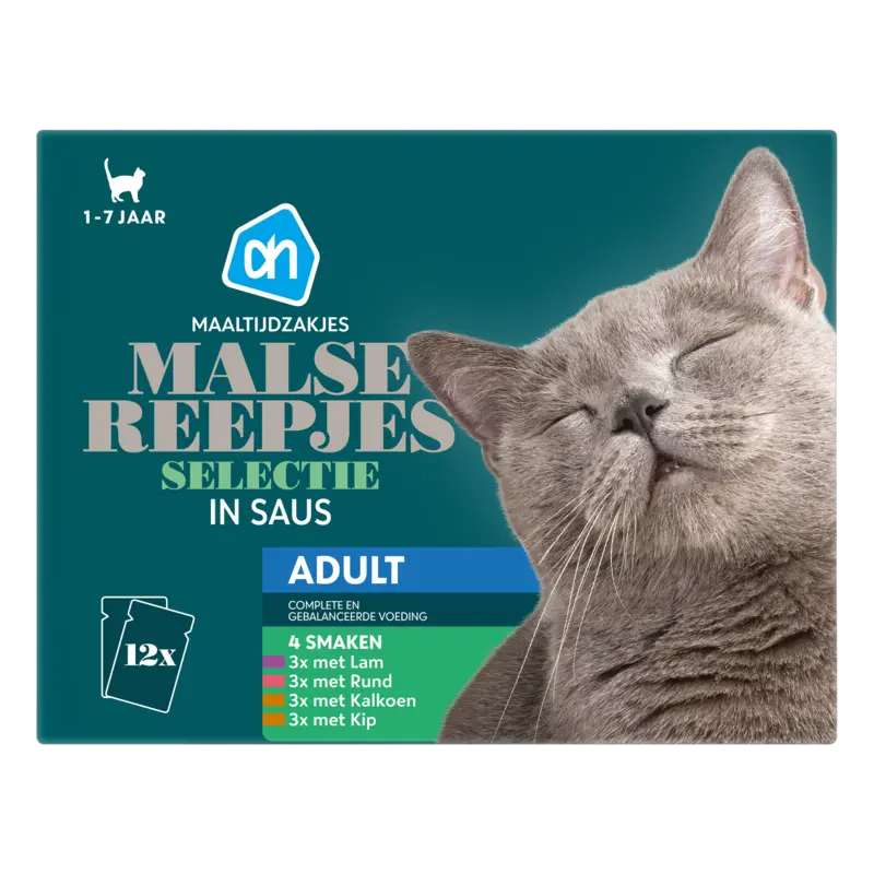 AH Maaltijdzak malse reepjes in saus adult
