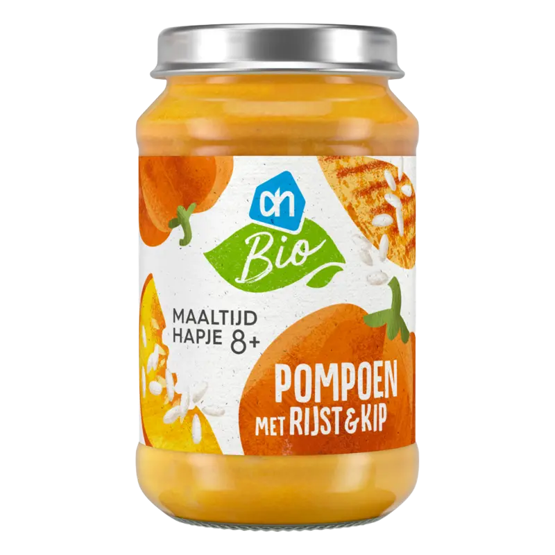 AH Biologisch Maaltijdhapje pompoen rijst & kip 8+